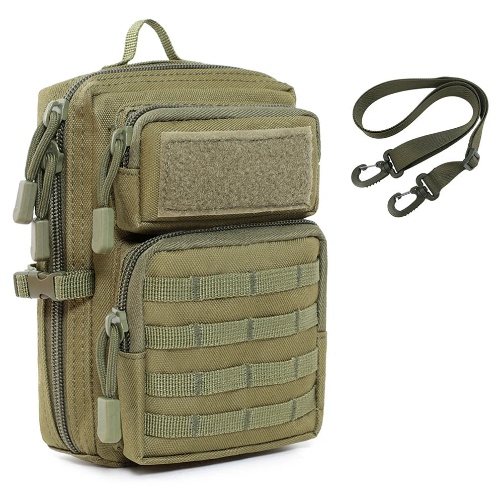 Tactical Molle Utility Pouch Outdoor Hiking Travelling Sling Backpack EDC Tool Pouch Medical Waist Packs Hunting Shoulder Bag