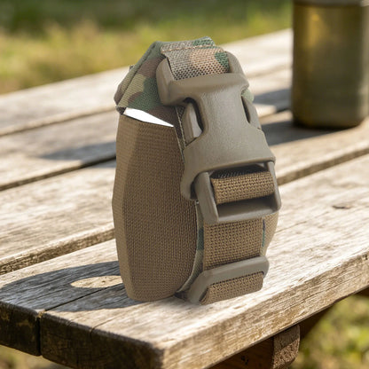 Tactical GP-12 Grenade Pouch Flexible Storage Bag Plate Carrier Molle Elastic Fixed Pocket Grenade Holder Tool Bag for Outdoor