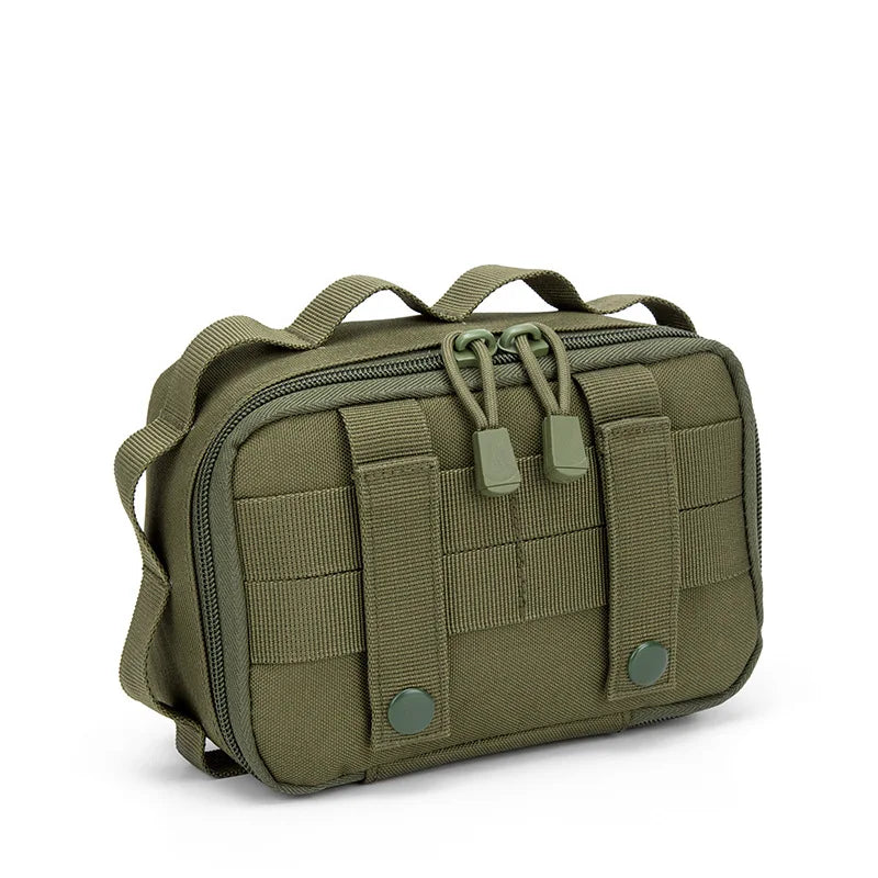Outdoor Camping Tactical Fanny Pack Paper Storage Bag Sports Waist Hanging Bag Multifunctional Durable Molle Accessory Pouch
