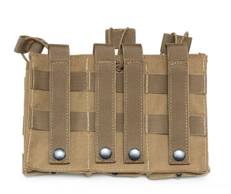 Tactical Triple Molle Magazine Pouches Airsoft AK 7.62 5.56mm M4 AR 15 Rifle Mag Bag Hunting Vest Accessories