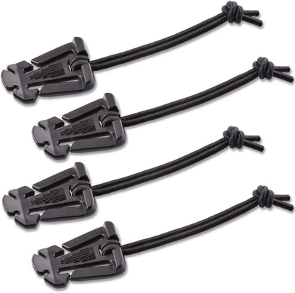 5pcs Outdoor Mountaineering Buckle Molle Backpack Webbing Nylon Hook Elastic Rope Tactical Gear Military Belt Keychain Snap