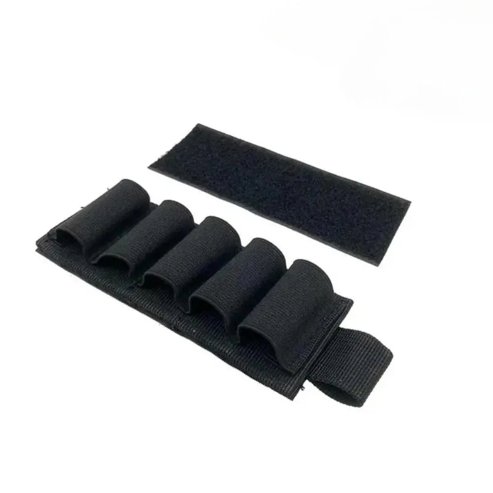 1PC Outdoor Hunting Tactical Shell Storage Bag Army Fan MOLLE Accessory Bag 12G Bullet Pouch 6 Holes Round Shotgun Pouch