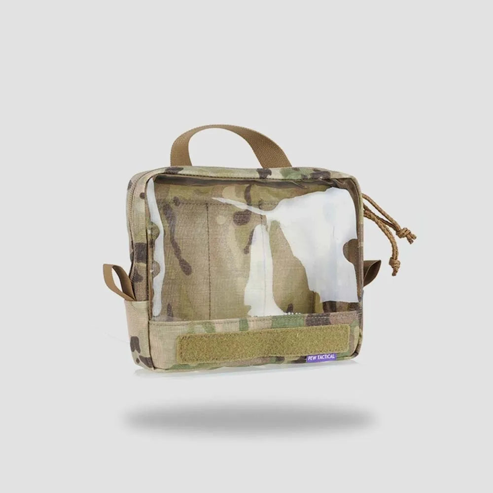 PEW TACTICAL Multiple Transparent and Visible Storage Bag Accessory Pouch Tactical Backpack Built-In Sundry Bag