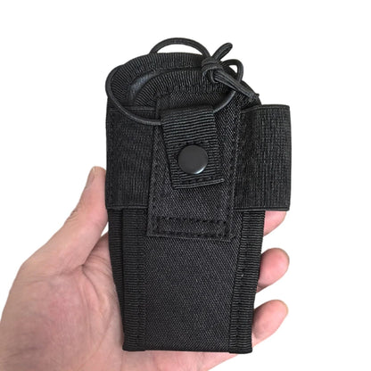 Tactical MOLLE Walkie Talkie Holder Bag Adjustable Two Way Radio Cover Case Outdoor Vest Accessory Pouch