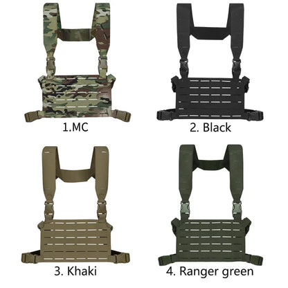 Tactical Chest Rig MK5 Molle SS MKV Micro Fight Chassis Placard 5.56 Triple Magazine Pouch Hunting Airsoft Chest Rig Vest Gear