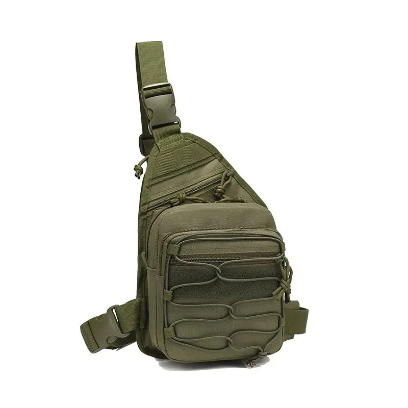 Tactical Shoulder Bag for Gun Concealed Carry Pistol Bag Crossbody Chest Pack Small Sling Backpack Quick Access Gun Holster Bag
