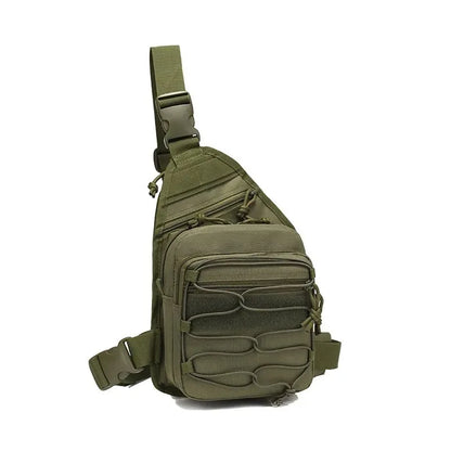 Tactical Shoulder Bag for Gun Concealed Carry Pistol Bag Crossbody Chest Pack Small Sling Backpack Quick Access Gun Holster Bag