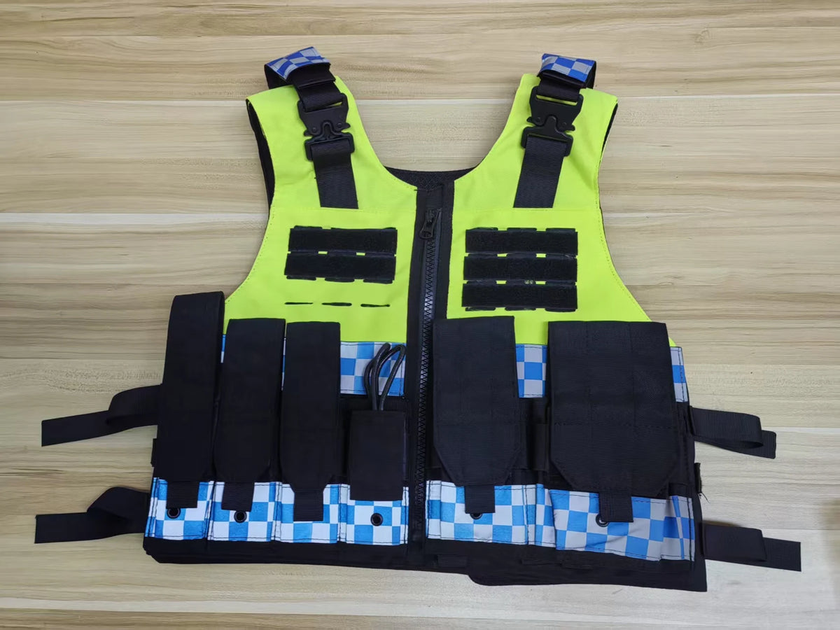 Fluorescent Armor Raccoon Patrol Reflective Men's Tactical Vest Quick Reaction Combat Vest  Anti Stab Clothing