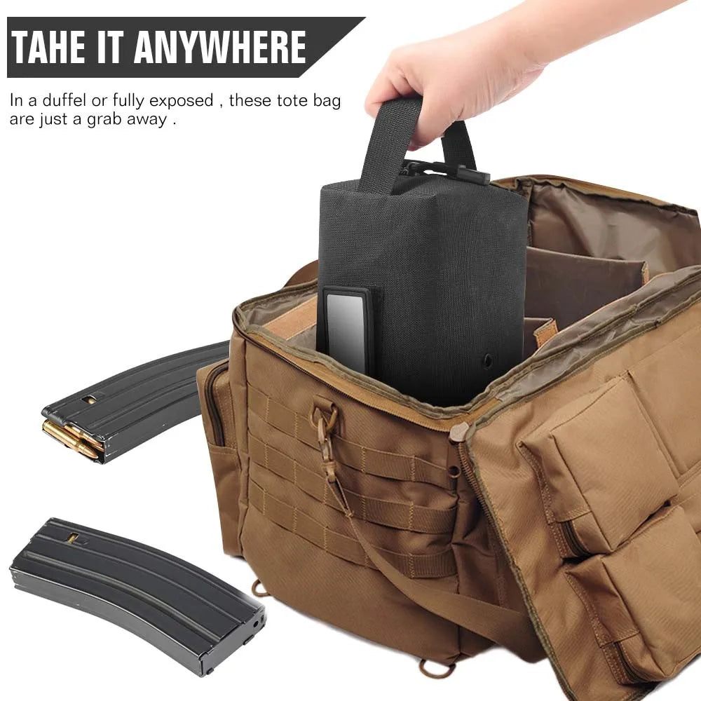 1/2Pcs Cartridge Pouch Ammo Bag 1000D Bullet Carrying Pouch Ammunition Storage Case EDC Tool Bag Multi-Function Handbag