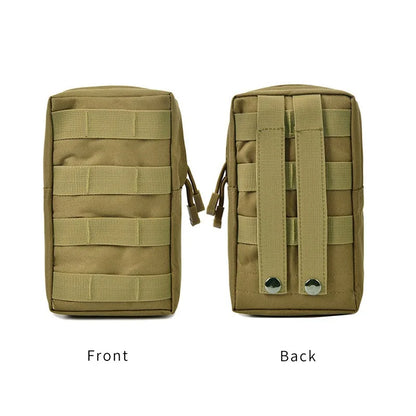 600D Oxford Outdoor Military Tactical Bag EDC Molle Tool Zipper Waist Accessories Durable Belt Comouflage Pouch Hunting Airsoft