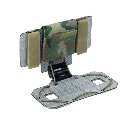 BOOIU New MOLLE Foldable Navigation Board Airsoft Mobile Phone Holder Mount Airsoft Hunting  Tactical Vest Chest Outdoor Gear