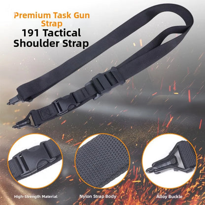 Adjustable Nylon 191 Tactical Sling Quick Release Metal Clip Gun Strap For Outdoor Hunting Shooting CS Game Tactical Carry Gear