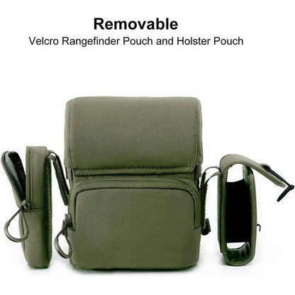 Portable Nylon Binocular Harness Chest Pack Bag Hunting Hiking Multi-Pocket Foldable Night Vision Goggles Front Pouch Bag