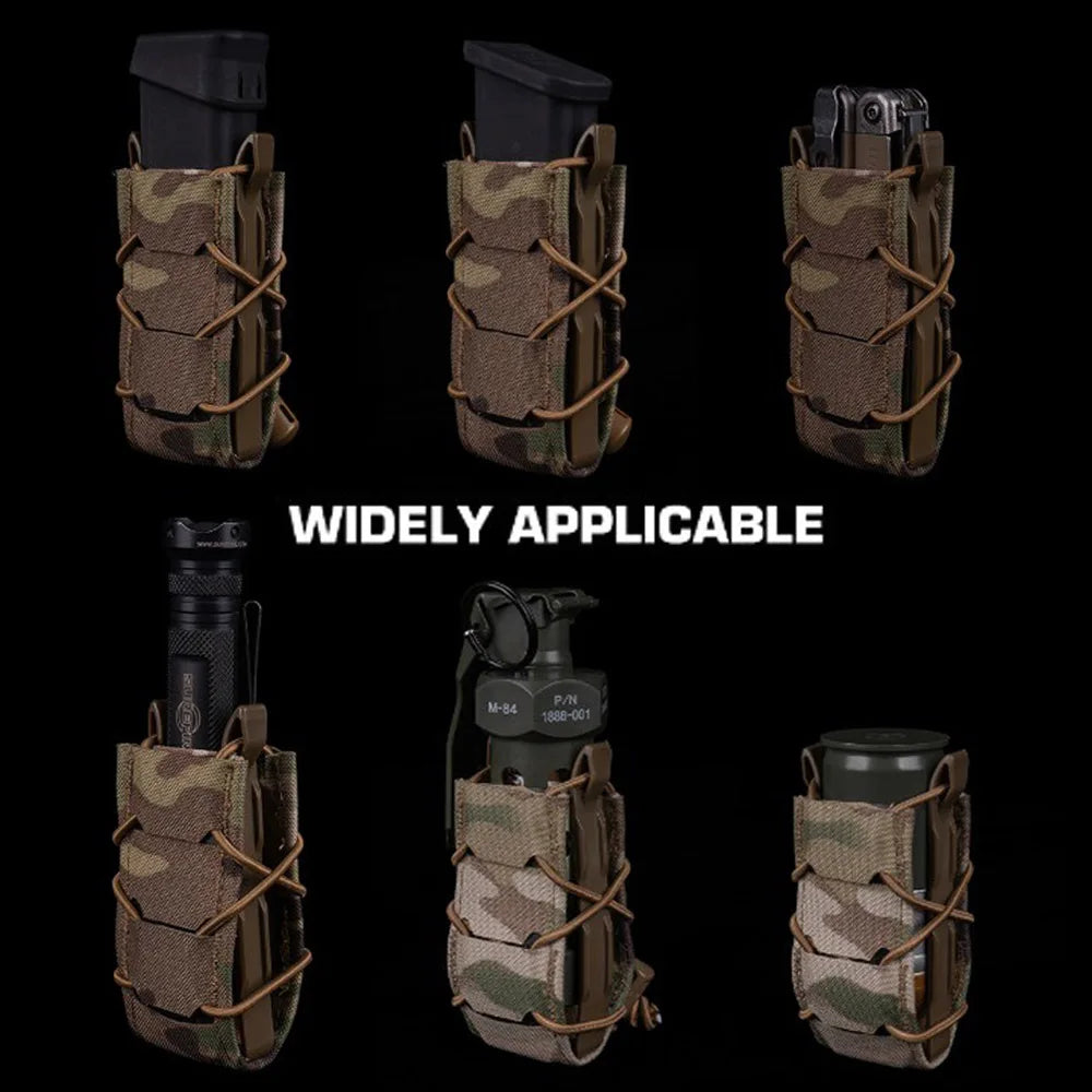 V2 Tactical Magazine Pouch Gen 2 Tiger 9MM Pistol Mag Bag Molle Flashlight Pouches Torch Holder Hunting Airsoft Knife Holster