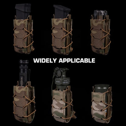 V2 Tactical Magazine Pouch Gen 2 Tiger 9MM Pistol Mag Bag Molle Flashlight Pouches Torch Holder Hunting Airsoft Knife Holster