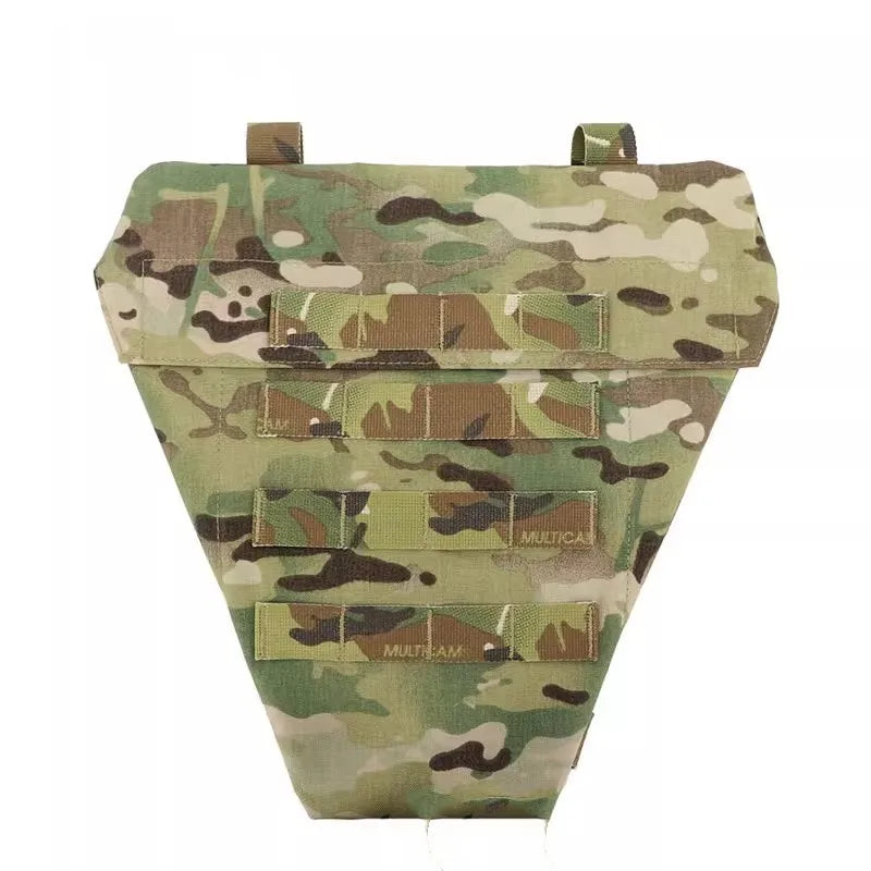 ATFG MC Camo LAP Panel 500D Delustered Nylon Tactical Groin Protection MV Lower Abdomen Platform Pouch Molle LAP Groin Bag