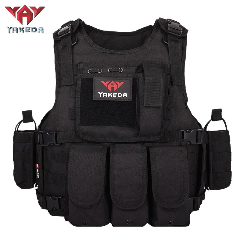 Yakeda Tactical Vest Multi-functional Wear-resistant Training Clothing Equipment Camouflage Clothing Camping Protective Vest