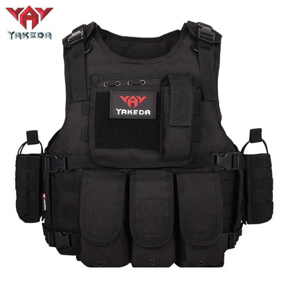 Yakeda Tactical Vest Multi-functional Wear-resistant Training Clothing Equipment Camouflage Clothing Camping Protective Vest
