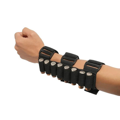 Quick Reloads Forearm 8 Rounds Shotgun Shotshell Holder Pro Detachable Arm Bullet Pouch Hunting Shotgun Shell Accessory Bag
