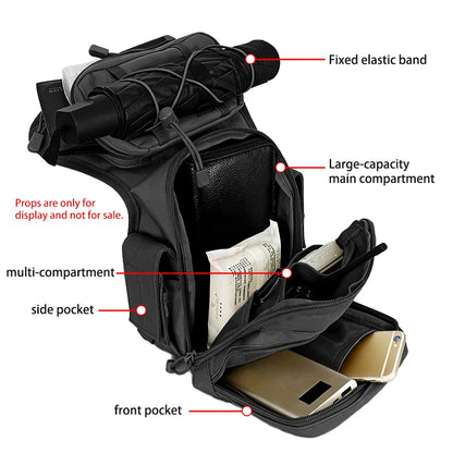Hunting Leg Bag Molle Adjustable Waist Leg Bag Durable Fabric Cycling Hiking Outdoor Hunting Men's Practical Hip Bag