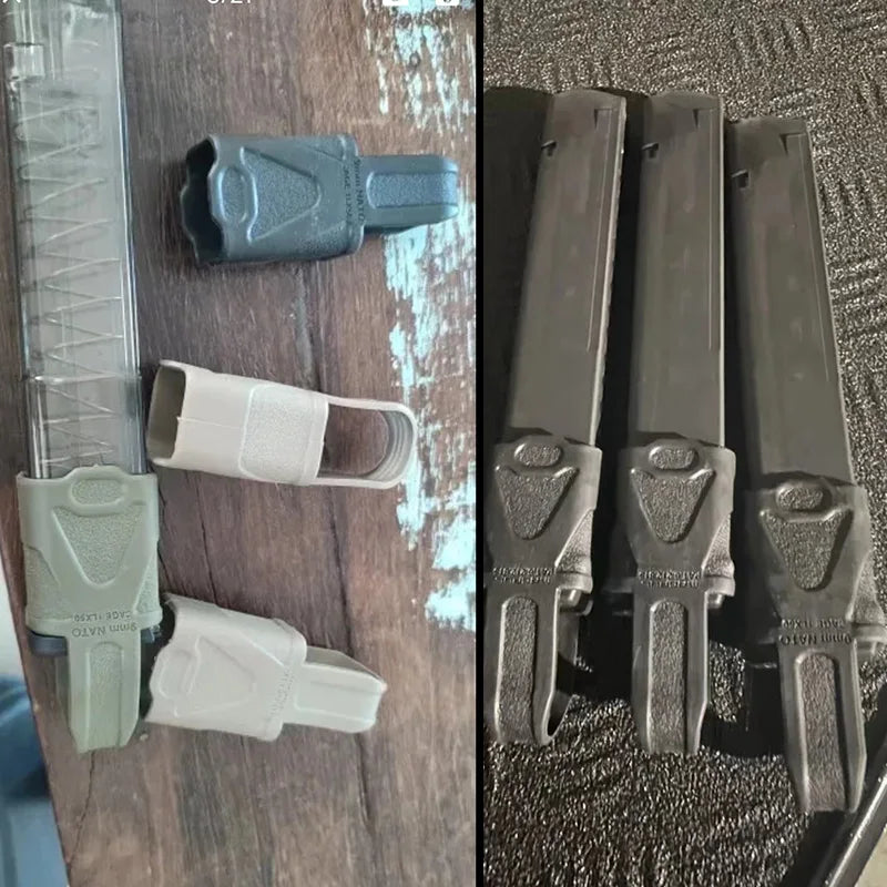 6PCS 7.62/5.56/9mm Fast Magazine Rubber Holster for M4 M16 AR15 AK GL 17 M9 Mag Pouch Sleeve Rubber Slip Cover Hunting Gear