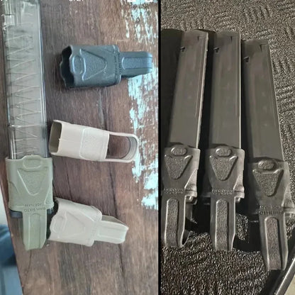 6PCS 7.62/5.56/9mm Fast Magazine Rubber Holster for M4 M16 AR15 AK GL 17 M9 Mag Pouch Sleeve Rubber Slip Cover Hunting Gear