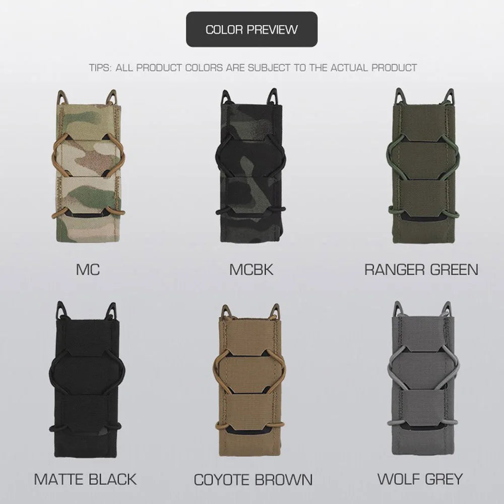 V2 Tactical Magazine Pouch Gen 2 Tiger 9MM Pistol Mag Bag Molle Flashlight Pouches Torch Holder Hunting Airsoft Knife Holster