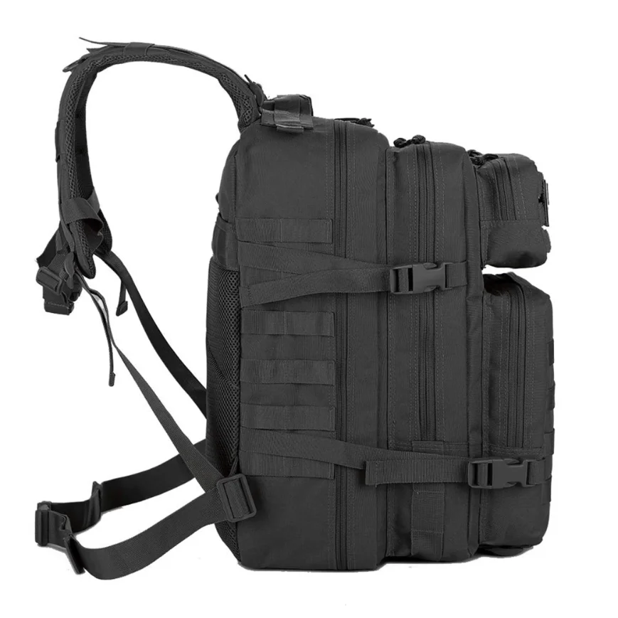 Tactical 45L Backpack Molle Assault Pack 3 Day Bug Out Bag for Hiking Camping Fitness Daily Work