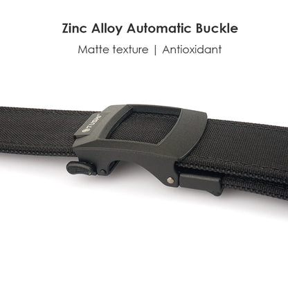 HSSEE 4.3cm Military Tactical Belt for Men Metal Automatic Buckle Thick Nylon Outdoor Hunting IPSC Gun Belt Casual Girdle Male