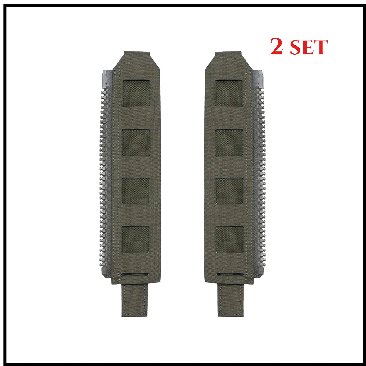 Tactical Back Panel Zipper MOLLE Adapter 500D Nylon Lightweight Versatile For Rear Pack Plate Carrier 3950 Vest Hunting Gear