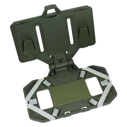Tactical MOLLE Folding Navigation Board Map Admin Panel iPhone Pouch Tactical Airsoft Hunting Vest Chest Mobile Phone Holder