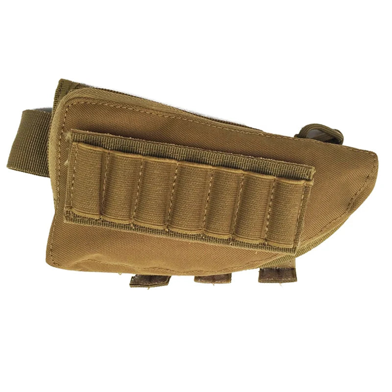 Rifle Stock Butt Bag Tactical Pouches Multifunctional Magazine Pouch for Ammo Storage Reload Suppressor Shotgun Shell Holder