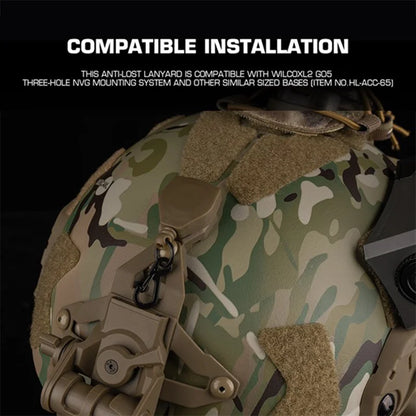 L4G69 NVG Mount Safety Lanyard Anti Loss Strap for Night Vision Helmet Accessories