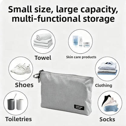3PCS Ultralight Waterproof Travel Pouch Set 15D Silicone Coated Nylon Organizer Bags for Camping Hiking Backpack Packing