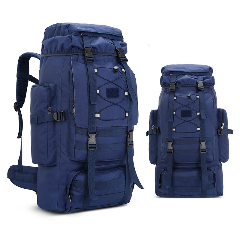Large Camping Backpack Travel Luggage Bag 80L Men Hiking Climbing Mountaineering Shoulder Pack Molle Outdoor Tactical Rucksack