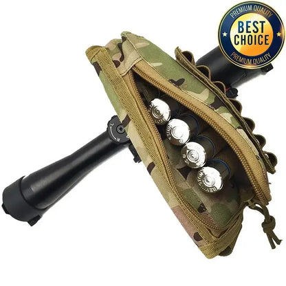Tactical Muti-functional Hunting Zipper Rifle Buttstock Pack Bag Cheek Pad Rest Shell Mag Ammo Pouch Pocket Magazine Bandolier
