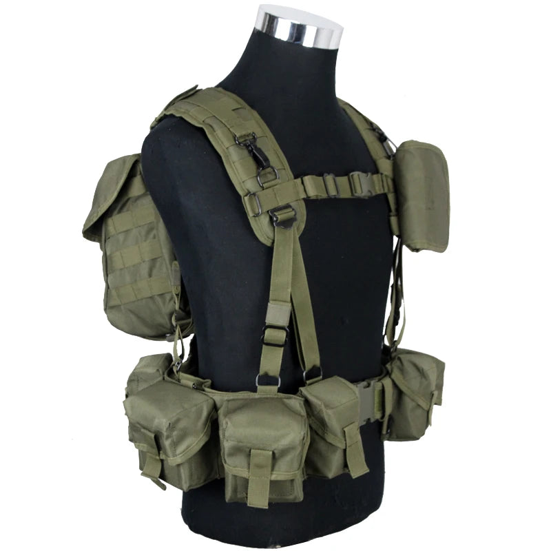 Smersh Tactical Equipment Hunting Vest Adjustable Light Russian Fan Hunting Accessories Cos Real Combat AK Set Tactical Ves