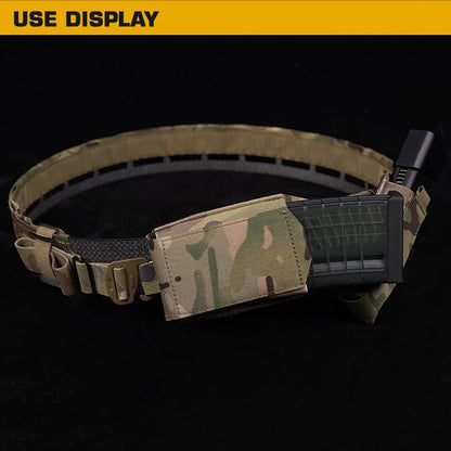 Tactical Belt Magazine Pouch Horizontal Mount Lightweight Outdoor Hunting Shooting Rifle M4 AR 5.56 7.62 MAG Holder Pouch Gear