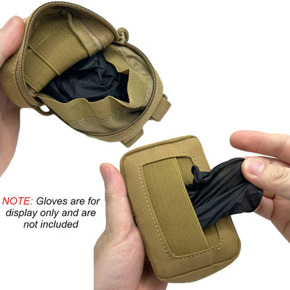 Tactical Disposable Glove Pouch Nylon Duty Belt Gloves Pouch EMT Bag Molle Accessory Pouch Tactical Hunting Bag Accessories