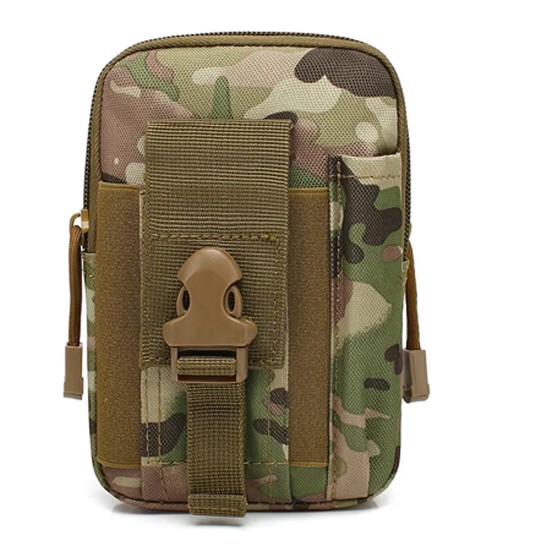 Men's Belt Bag Outdoor Waist Bag Bag Waterproof Camo Sports Hunting Accessories Storage bag Molle nylon cell phone