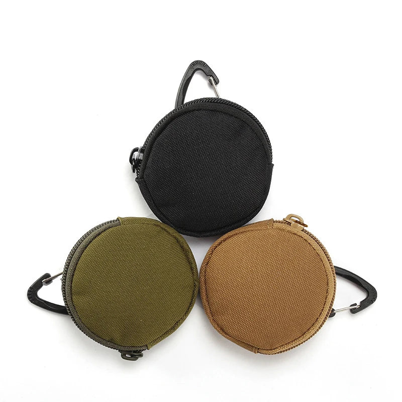 Tactical EDC Key Wallet Pocket Outdoor Sports Earphone Case MOLLE Mini Hanging Bag Usb Cable U-Disk Coin Storage Bag