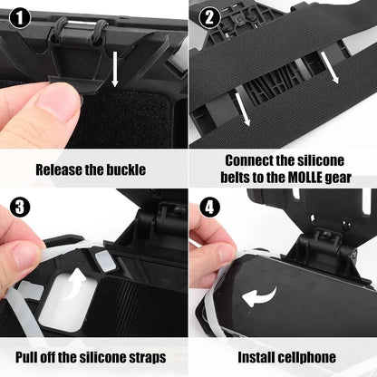 New Tactics Cell Phone Holder Admin Pouch Map Navigation Pouch Molle Hunting Vest Chest Accessories Fold Smartphone Pouch