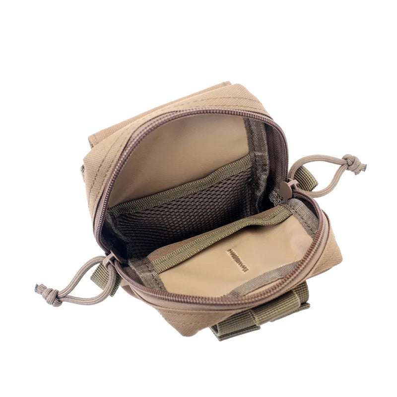 MOLLE Tactical Waist Pouch Men Outdoor EDC Tool Organizer Vest Pack Mobile Phone Storage Belt Bag