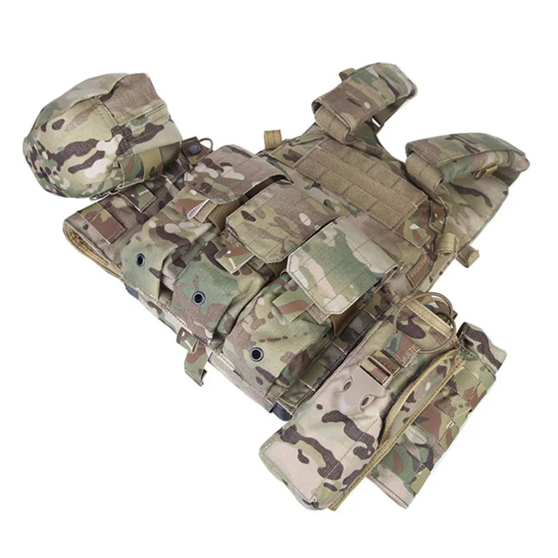 Emersongear For LBT6094 Style Plate Carrier W/3 Pouches Hunting Vest Protective Gear Body Guard Armor Hiking