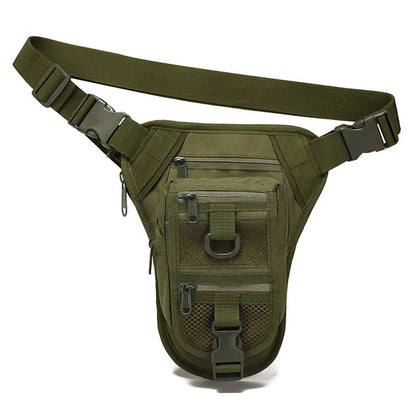 Camouflage outdoor sports waist bag training leg bag large capacity waterproof mountaineering waterproof multifunctional bag