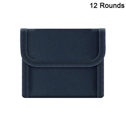 12/14 Rounds Tactical Rifle Ammo Pouch Buttstock Shell Holder Cartridge Carrier Utility Bullet Bandolier Carrier for .223/.30Cal
