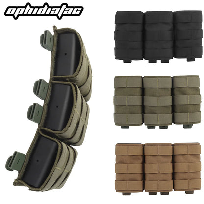 OPHIDIAN FAST 7.62 Triple Mag Pouch (Long) Open Quick Release Mag Nylon Holster Case Insert Magazine Pouch Accessories