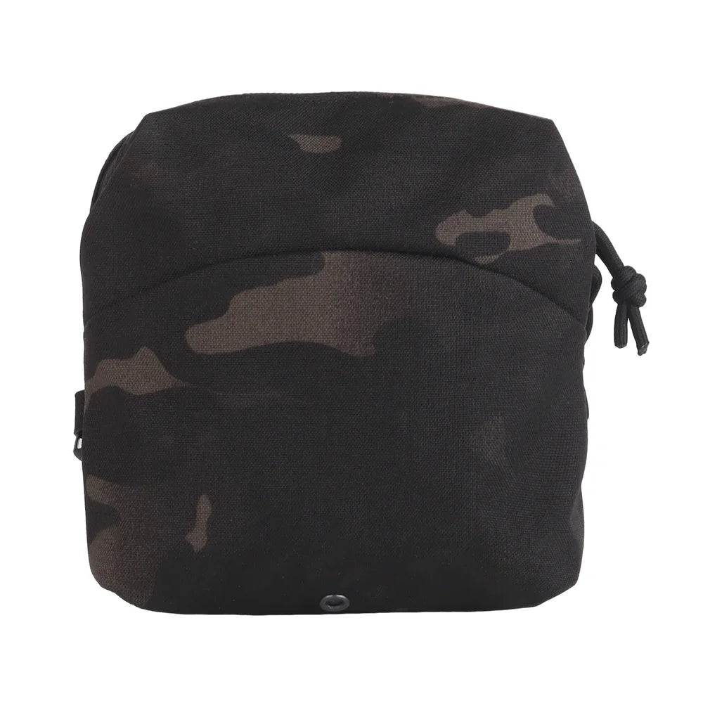 Tactical Gp Zipper Sundries Bag with Shrink Cord Waist Molle Belt Pouch NVG Accessory Multifunctional Universal Storage