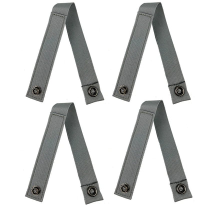 4pcs Outdoor Molle Strap 6 inch Tactical Molle Strap Molle Webbing Straps Attachment Snap Strap Nylon Thumb Snap Straps