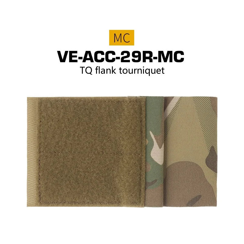 Outdoor TQ tourniquet Holder For Camping Vest Plate Carrier Side Wing Magic Fastener Elastic Tourniquet Pouch Vest Accessories